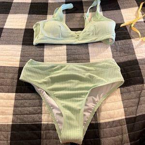 Mint green bikini